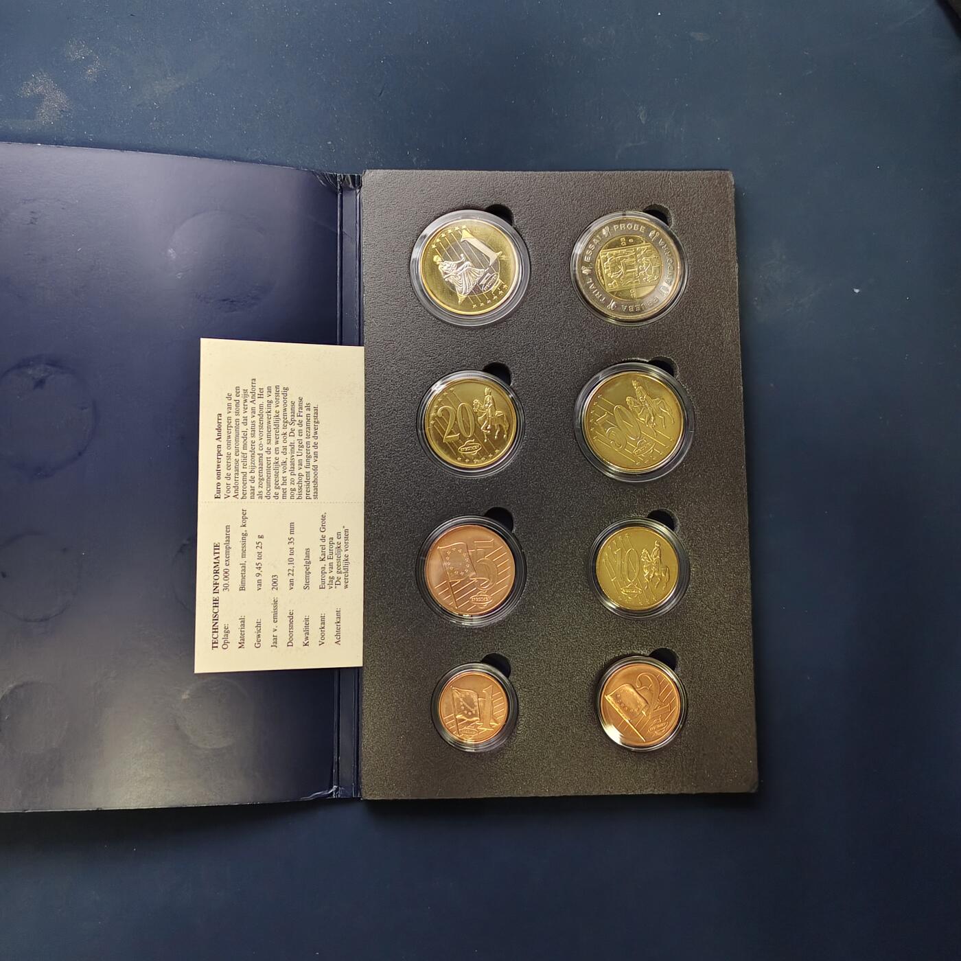 【全场包邮】纯粹捡漏拍506场-持续更新中 【商业样币】欧洲各国欧元商业样币系列安道尔公国