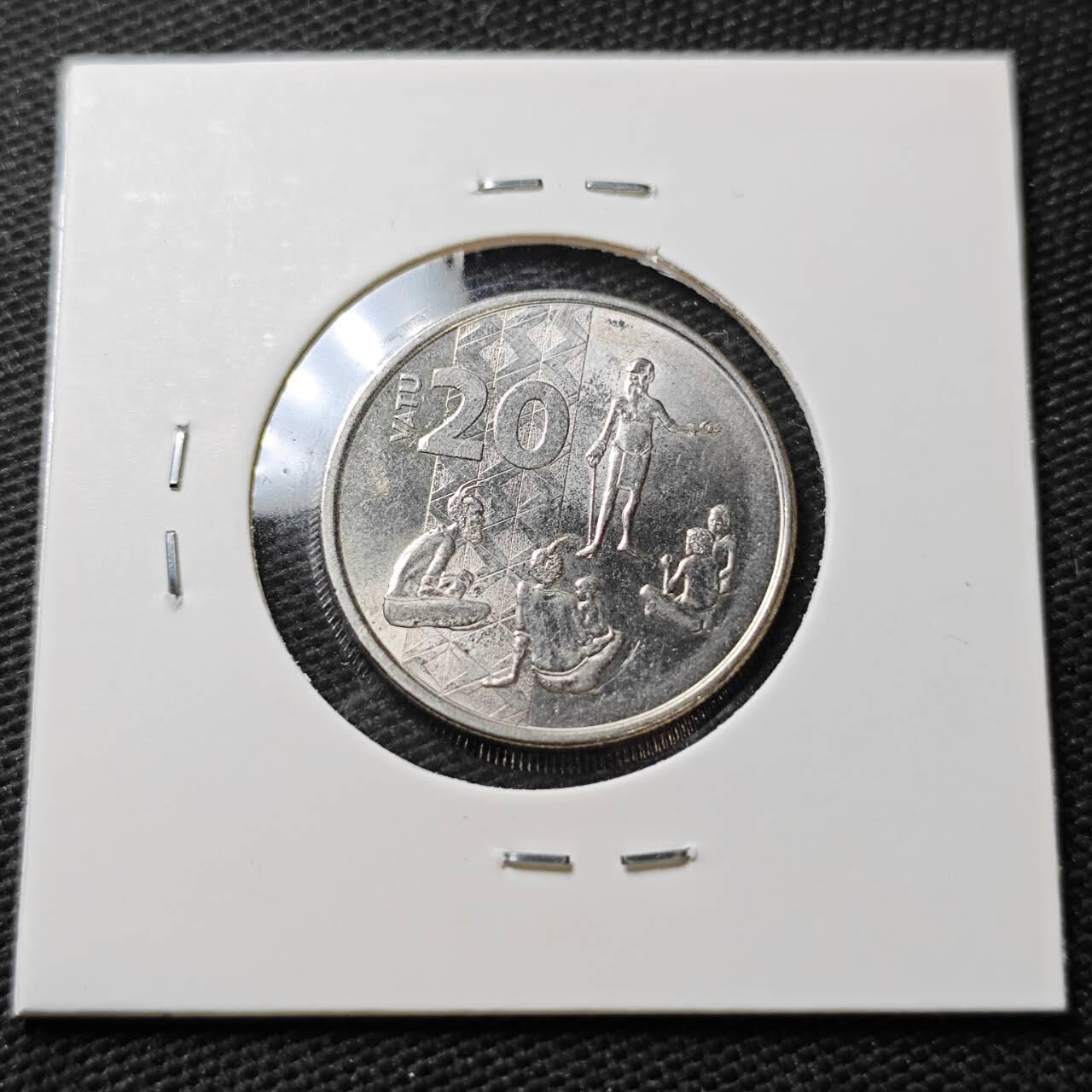 KK钱币收藏小铺  第396期  2月预留时间 周末发货  瓦努阿图20瓦图