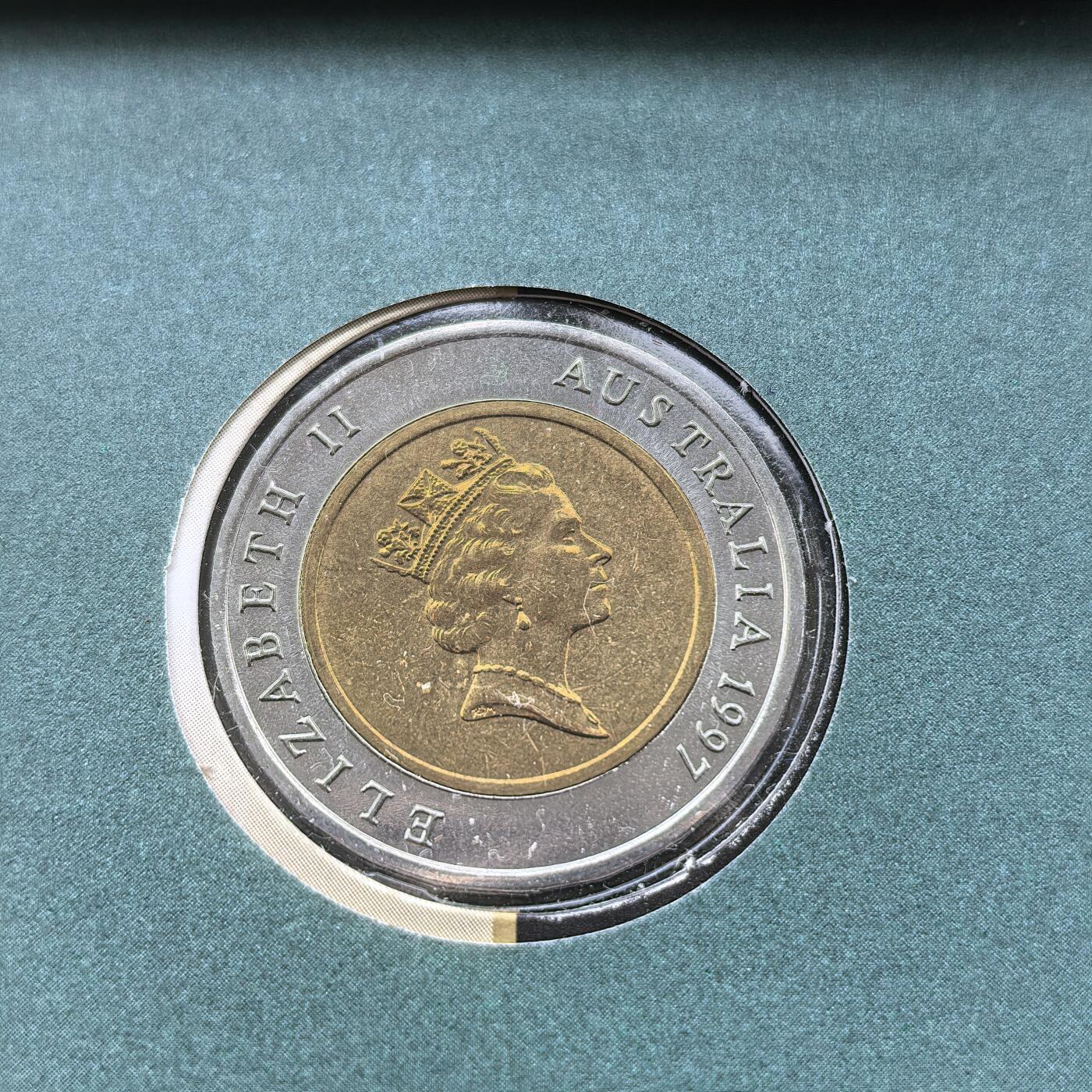 道一币馆币章第一百六十八场 原包装 澳大利亚1997板球运动员唐纳德·布拉德曼5元纪念币