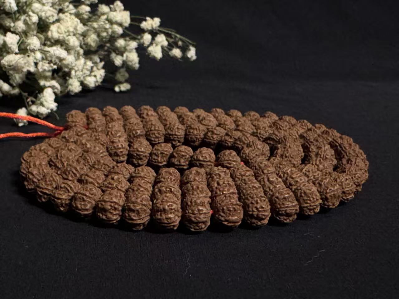 零元拍：神龙纹小金刚菩提长串，6/7.5左右 