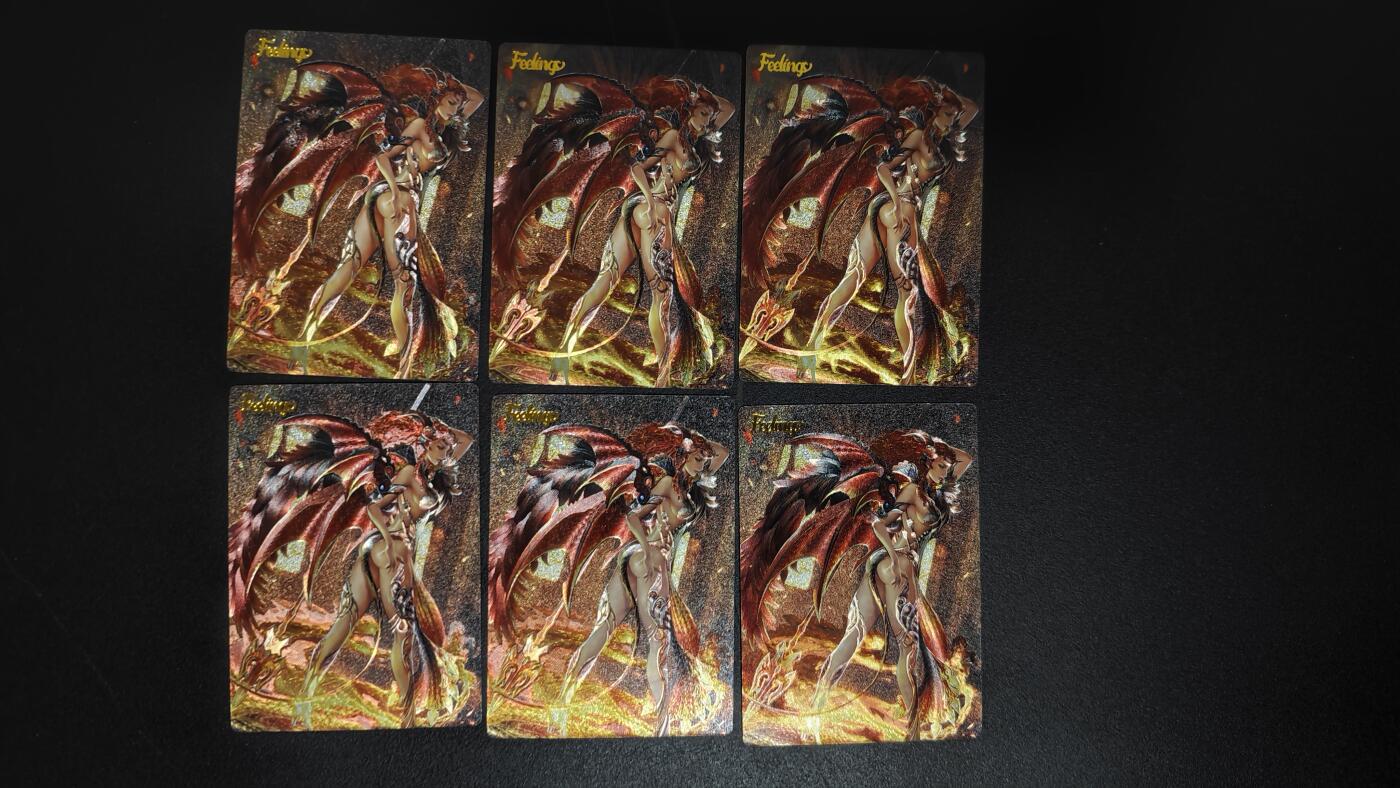 玉楼春卡牌第三期（开年小场，送拍零佣金，持续收拍） 美女散卡 6张