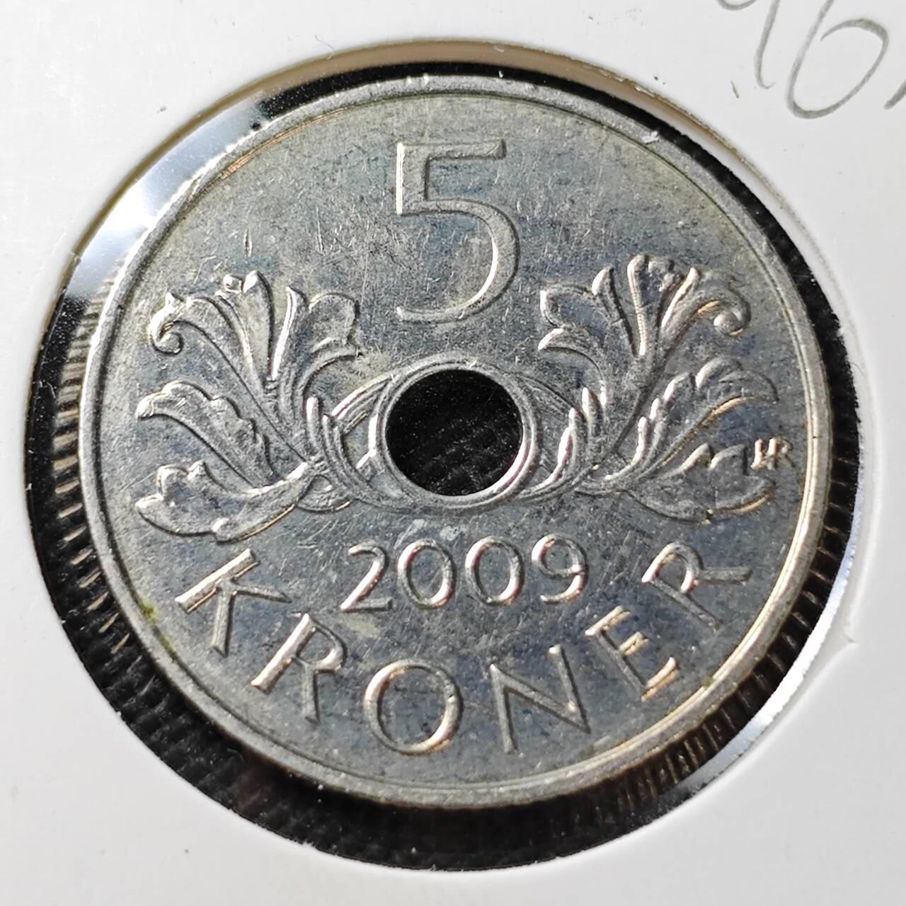 KK钱币收藏小铺  第396期  2月预留时间 周末发货  挪威5克朗