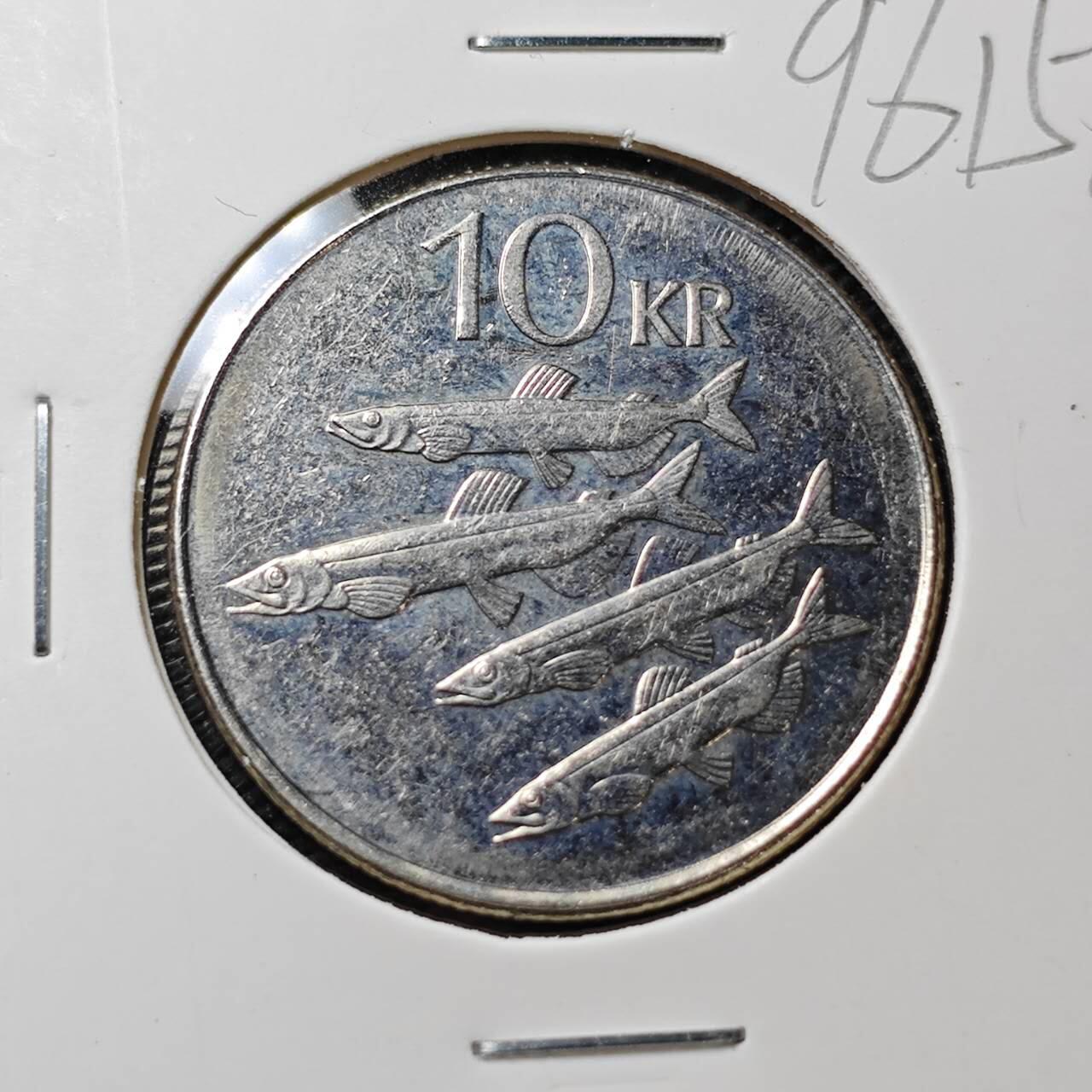 KK钱币收藏小铺  第396期  2月预留时间 周末发货  冰岛10克朗