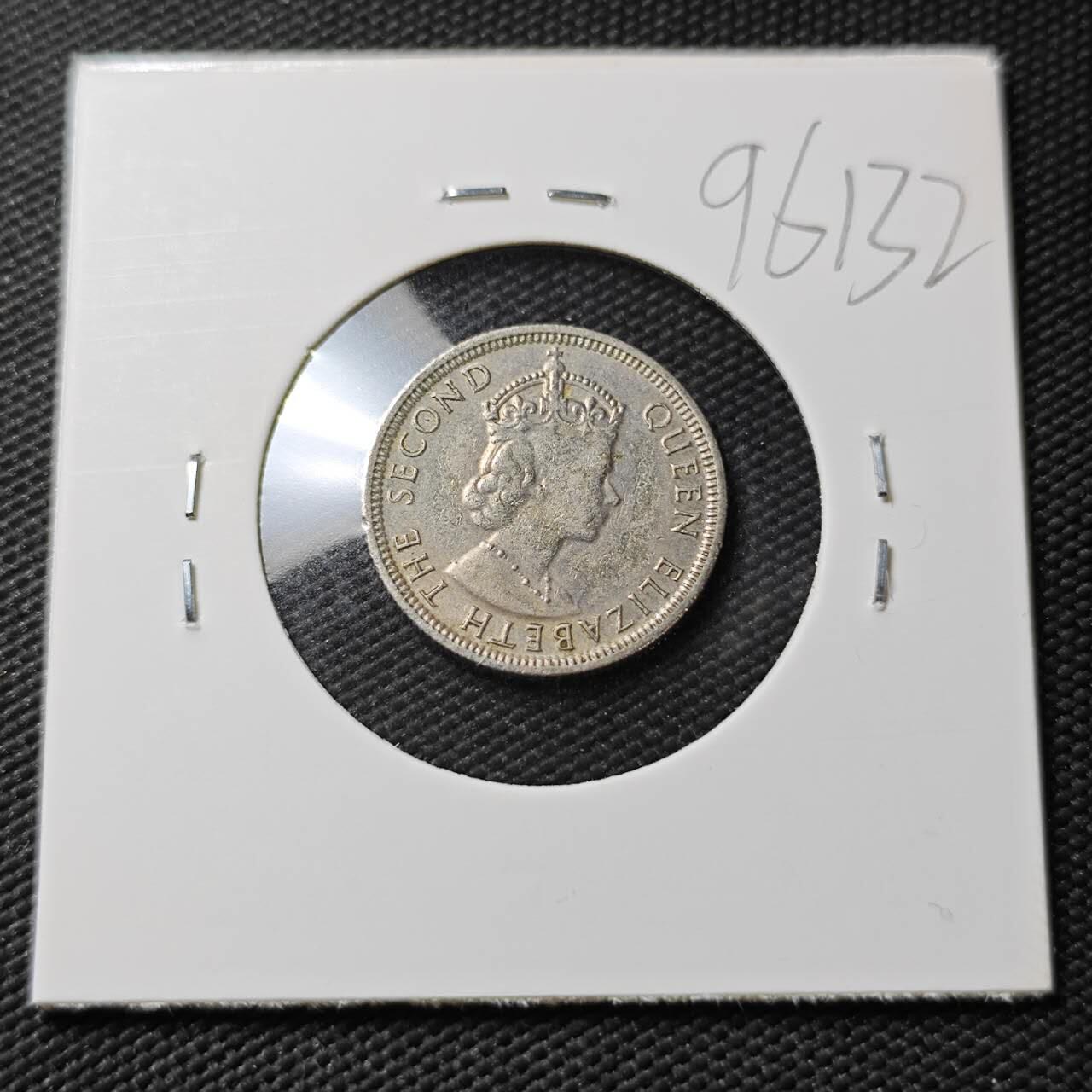 KK钱币收藏小铺  第396期  2月预留时间 周末发货  英属毛里求斯1/4卢比