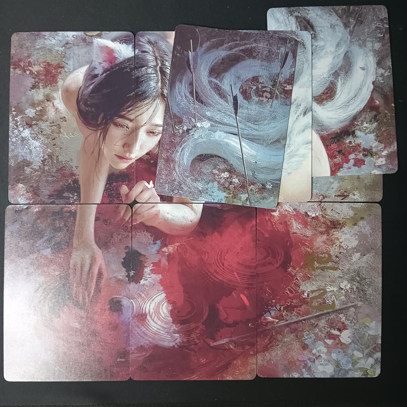 花开卡拍第61期（3月7号周六截拍，品控勿拍!!!拍品不寄存，运费5元（新疆需补运费差价或顺丰到付），自制卡难免瑕疵，可能存在轻微撞角爆边等出厂瑕疵，品控介意勿拍！） 燎原卡牌 妖姬传 9拼  妲己