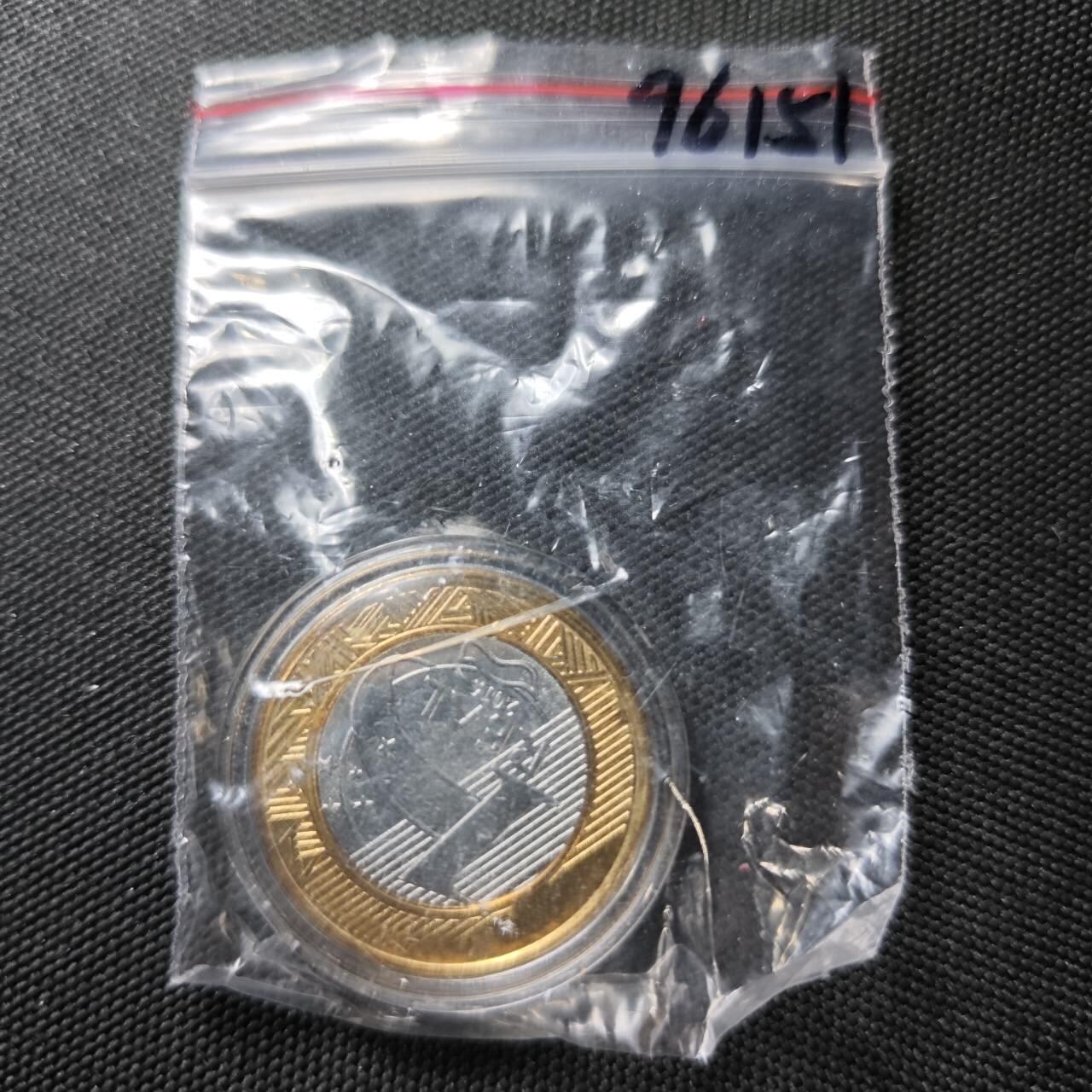 KK钱币收藏小铺  第396期  2月预留时间 周末发货  巴西1瑞尔纪念币