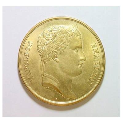 法国拿破仑金叶冠+加冕仪式 高浮雕精制大铜章 40MM - 法国拿破仑金叶冠+加冕仪式 高浮雕精制大铜章 40MM