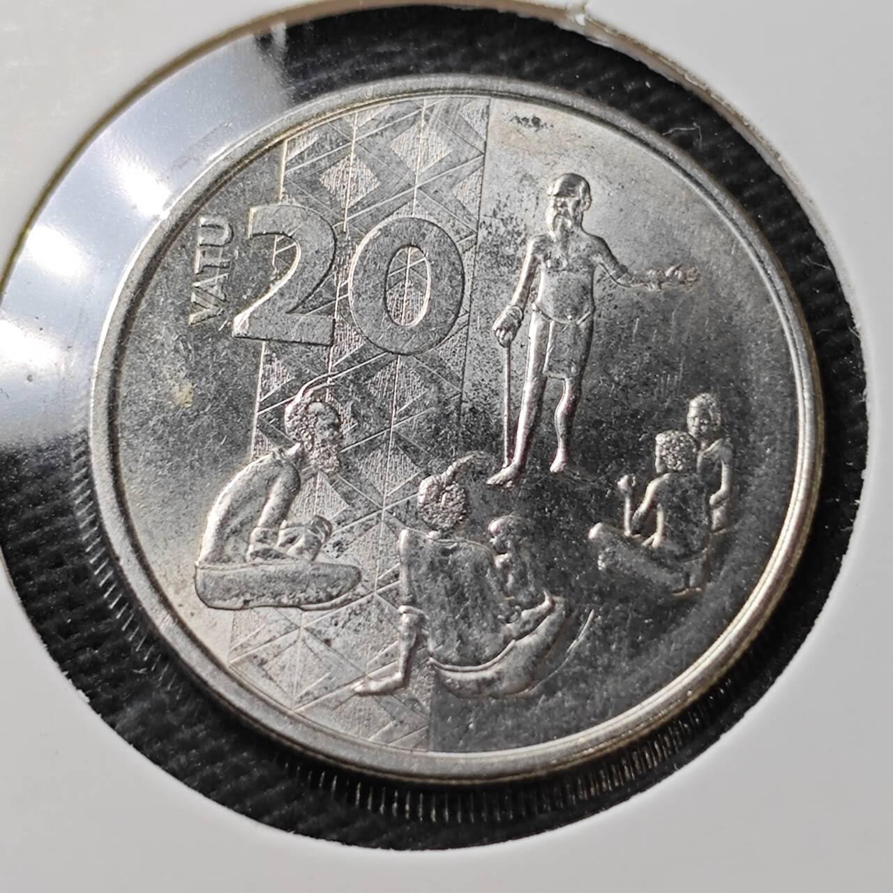 KK钱币收藏小铺  第396期  2月预留时间 周末发货  瓦努阿图20瓦图