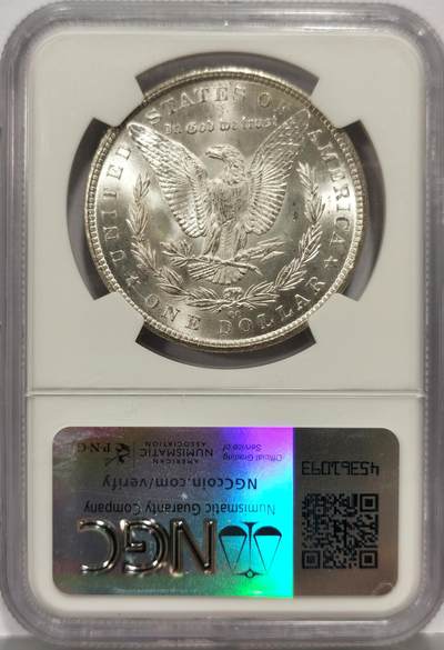 博洋堂世界钱币拍卖第162期（全场包邮） NGC MS65 美国1884 CC 摩根 稀有卡森厂 十字转光 币面细腻如糖霜