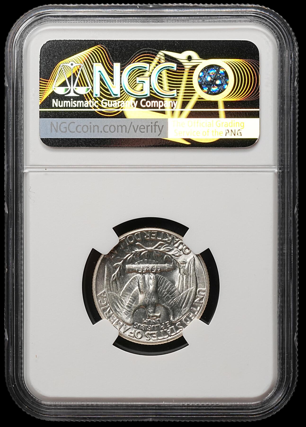 修遠堂世界钱币第106期，请看参拍说明 NGC MS63 1942年美国25美分银币