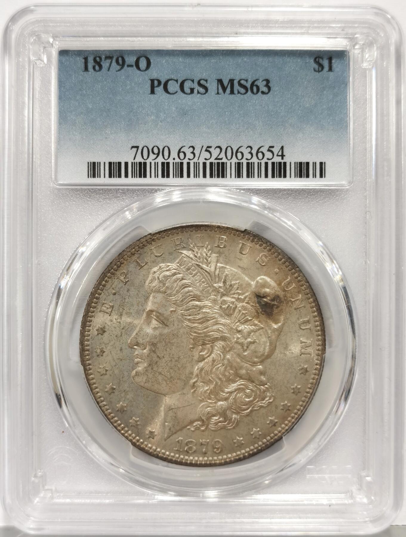 博洋堂世界钱币拍卖第162期（全场包邮） PCGS MS63 美国1879 O 摩根 新奥尔良首年摩根 此场少有之铸打精细 币面霜感十足 车轮转光 PCGS指导价3282