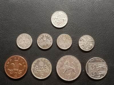 荟藏特别场次第三期——“社长的钢蹦堆” - 英国硬币九枚