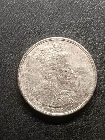 荟藏特别场次第五期——“社长的钢镚堆” 英国2002年女王登基五十周年5镑白铜纪念币