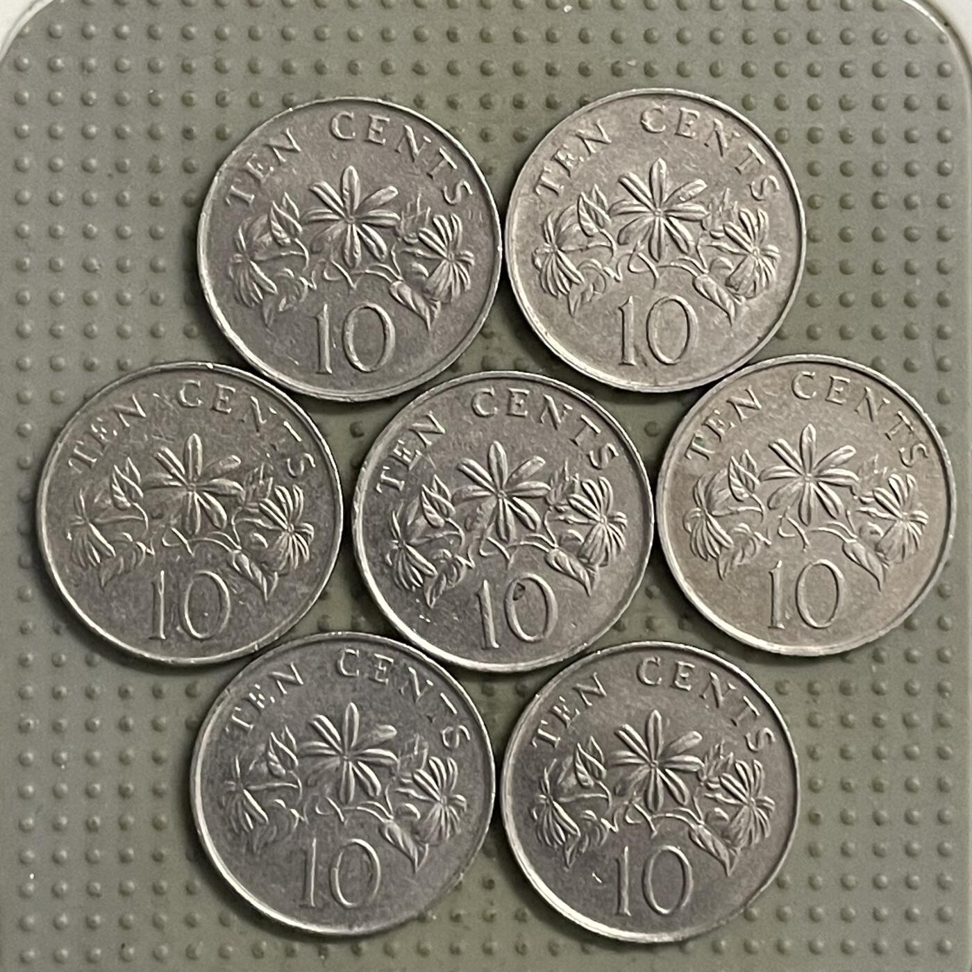 2026年第28场各国散币拍卖（总第178场） 新加坡高盾版10分7枚