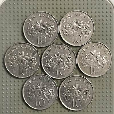 2026年第28场各国散币拍卖（总第178场） - 新加坡高盾版10分7枚