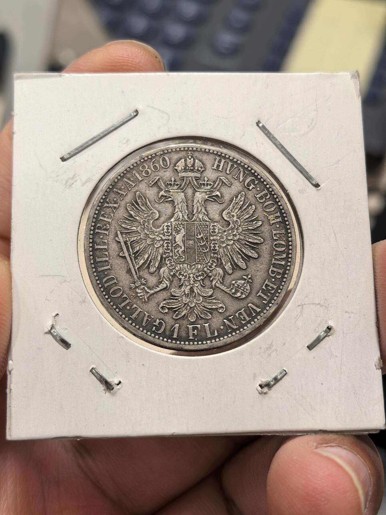 博洋堂世界钱币拍卖第162期（全场包邮） 奥地利1860年1福林银币