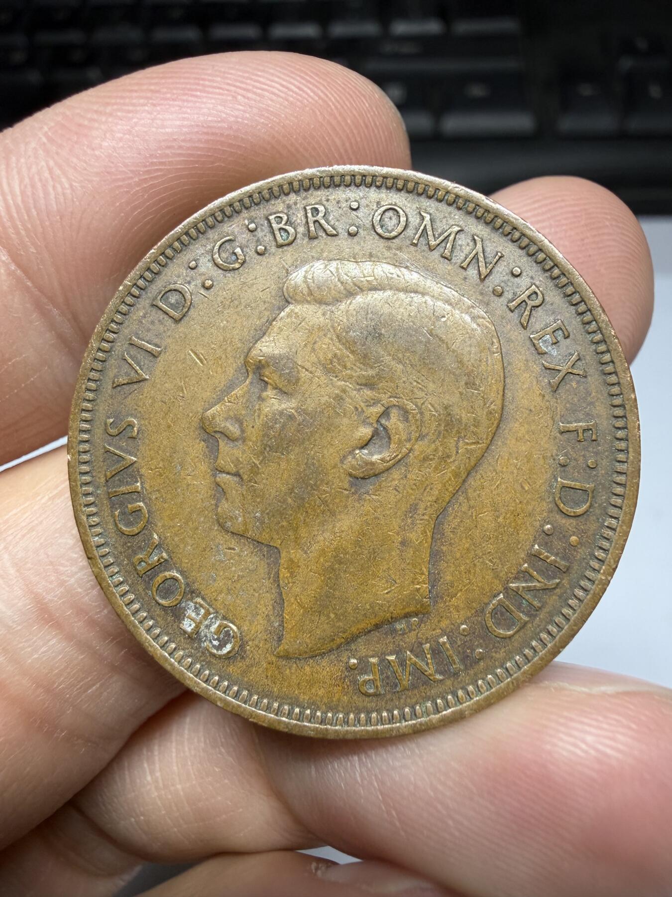 2026年集古藏今外币拍卖第二期-第9场—（总第309拍），可以寄存60天，满160元包邮。 1944年英国一便士