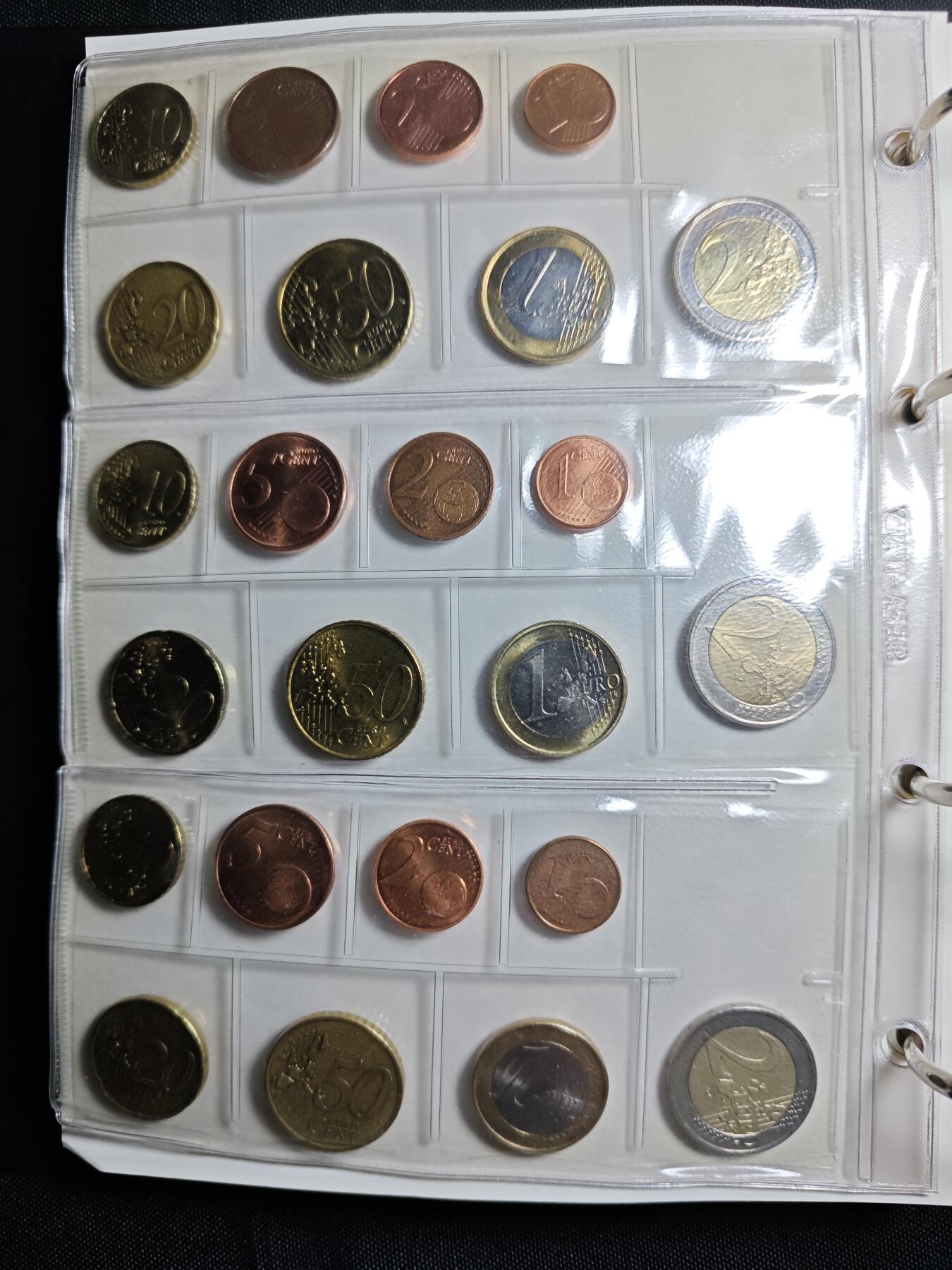 KK钱币收藏小铺   套币 批量/好品散币专场 2月预留时间 周末发货  欧元大小面值好品套币 含15个国家 含少见国家圣马力诺，爱沙尼亚，斯洛文尼亚欧元