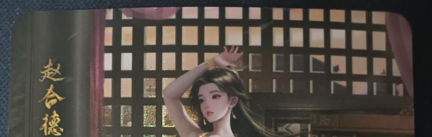 花开卡拍第61期（3月7号周六截拍，品控勿拍!!!拍品不寄存，运费5元（新疆需补运费差价或顺丰到付），自制卡难免瑕疵，可能存在轻微撞角爆边等出厂瑕疵，品控介意勿拍！） 墨卡文创 御淑集 赵合德 特藏卡 彩闪