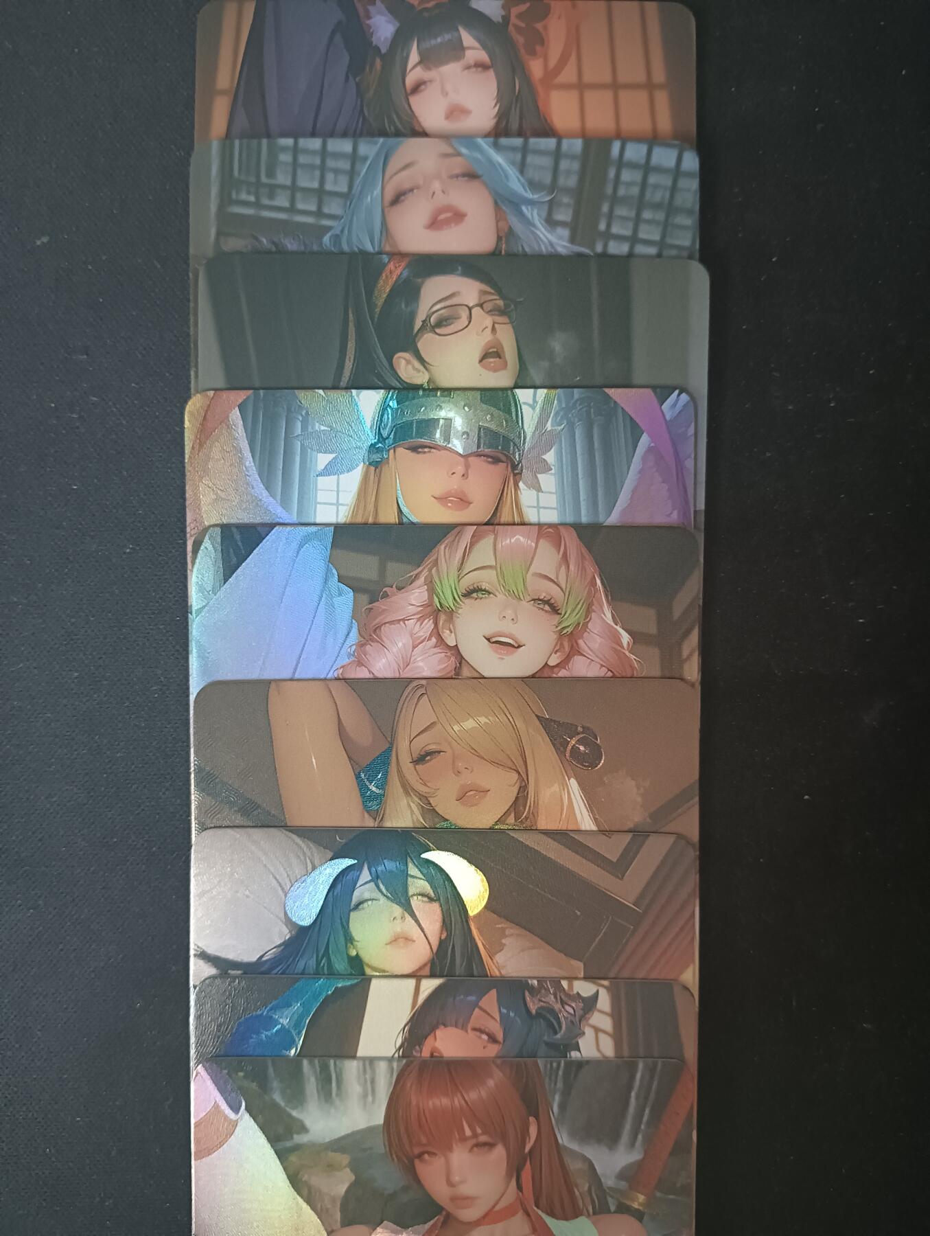 花开卡拍第61期（3月7号周六截拍，品控勿拍!!!拍品不寄存，运费5元（新疆需补运费差价或顺丰到付），自制卡难免瑕疵，可能存在轻微撞角爆边等出厂瑕疵，品控介意勿拍！） 墨卡文创 大雷芳华 9张艺术卡 彩闪 