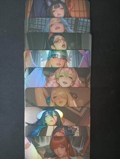 花开卡拍第61期（3月7号周六截拍，品控勿拍!!!拍品不寄存，运费5元（新疆需补运费差价或顺丰到付），自制卡难免瑕疵，可能存在轻微撞角爆边等出厂瑕疵，品控介意勿拍！） - 墨卡文创 大雷芳华 9张艺术卡 彩闪 