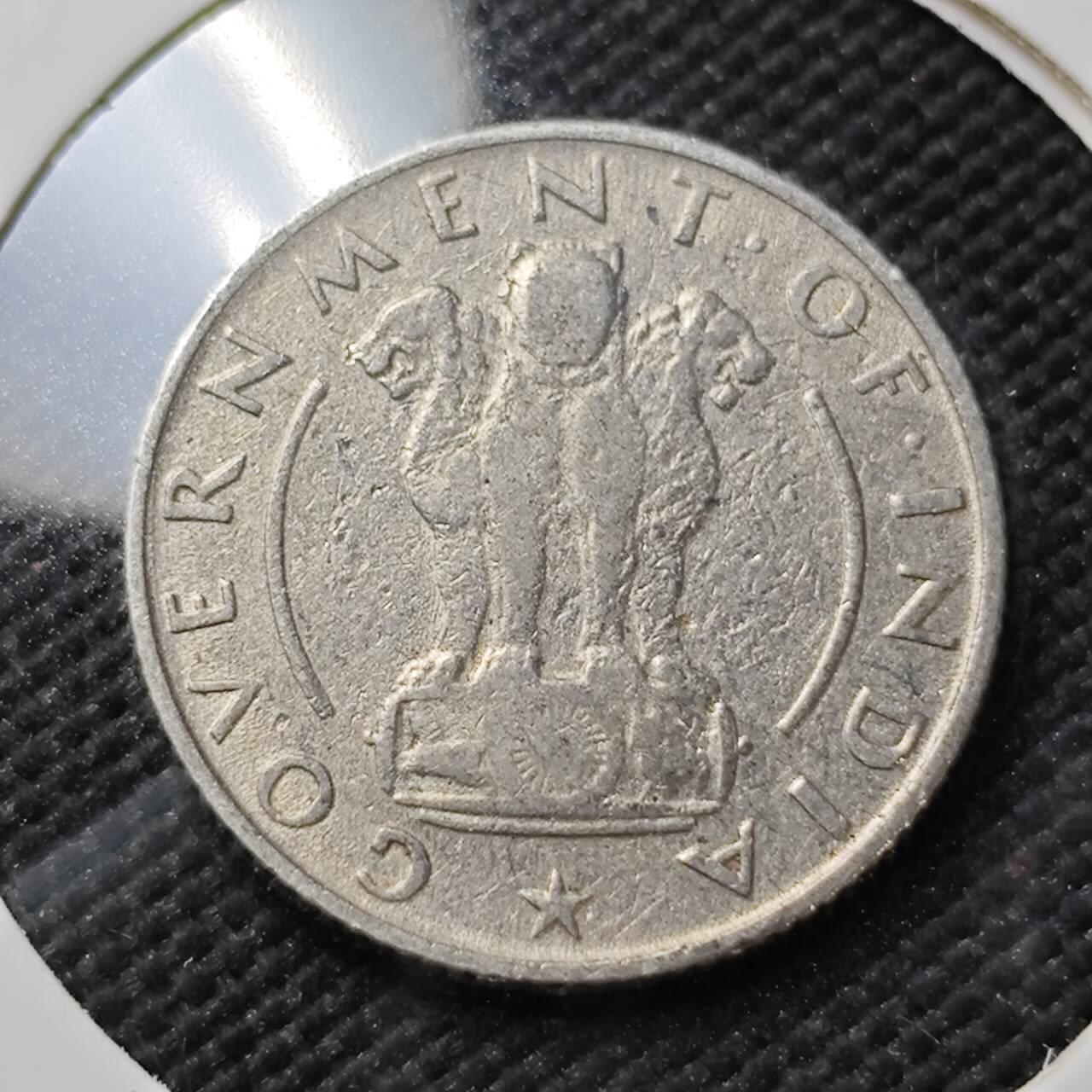 KK钱币收藏小铺  第396期  2月预留时间 周末发货  1950印度1/4派沙