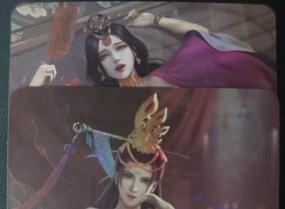 花开卡拍第61期（3月7号周六截拍，品控勿拍!!!拍品不寄存，运费5元（新疆需补运费差价或顺丰到付），自制卡难免瑕疵，可能存在轻微撞角爆边等出厂瑕疵，品控介意勿拍！） - 墨卡文创 LGD 2张 艺术卡 彩闪