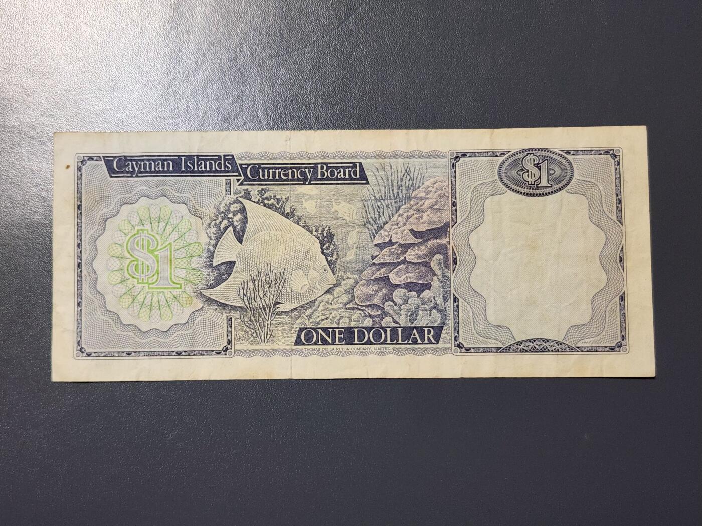 2月26号晚上8点 外国纸币自动截拍第31场 开曼群岛1元 纸币 伊丽莎白二世 1971年 首发 原票