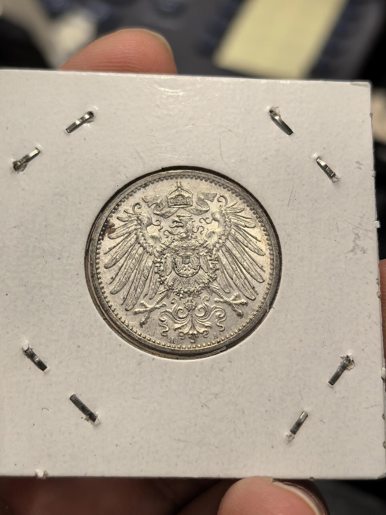 博洋堂世界钱币拍卖第162期（全场包邮） 德国1915A1马克银币