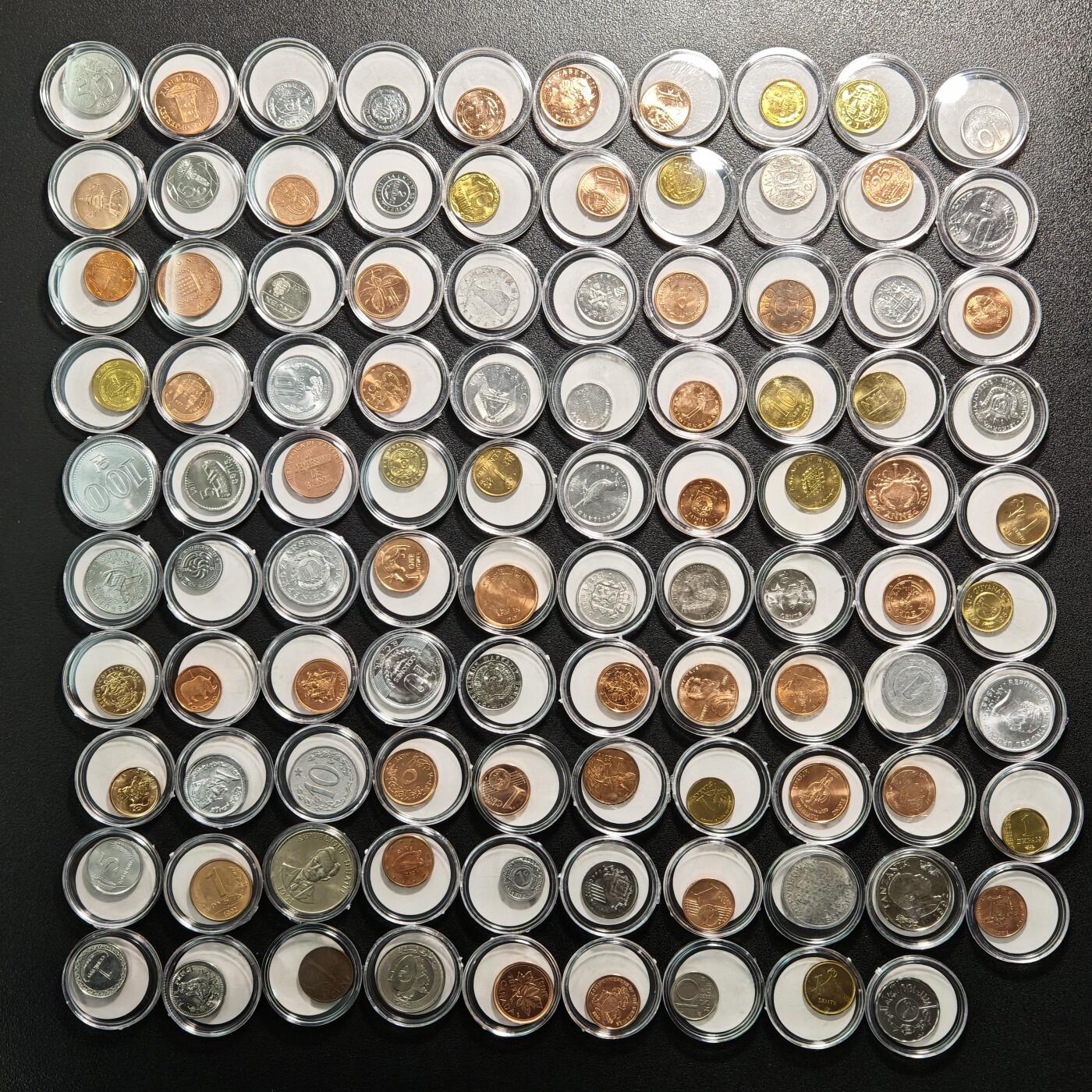 【德藏】世界币章拍卖第167期（拍品征集中~欢迎藏友联系） 99个国家硬币一组 带收纳包