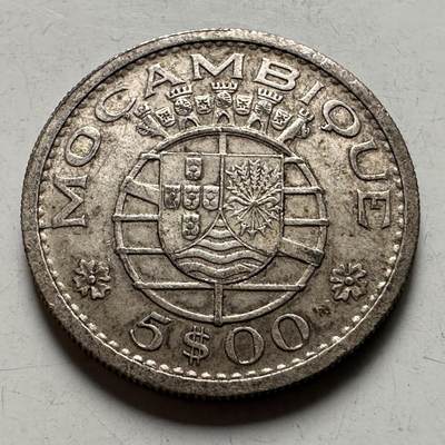 🌹外币初藏🌹🐯2026年第22场  每周二四六晚8️⃣点 接代拍 - 莫桑比克1960年五埃斯库多银币 4克65%银