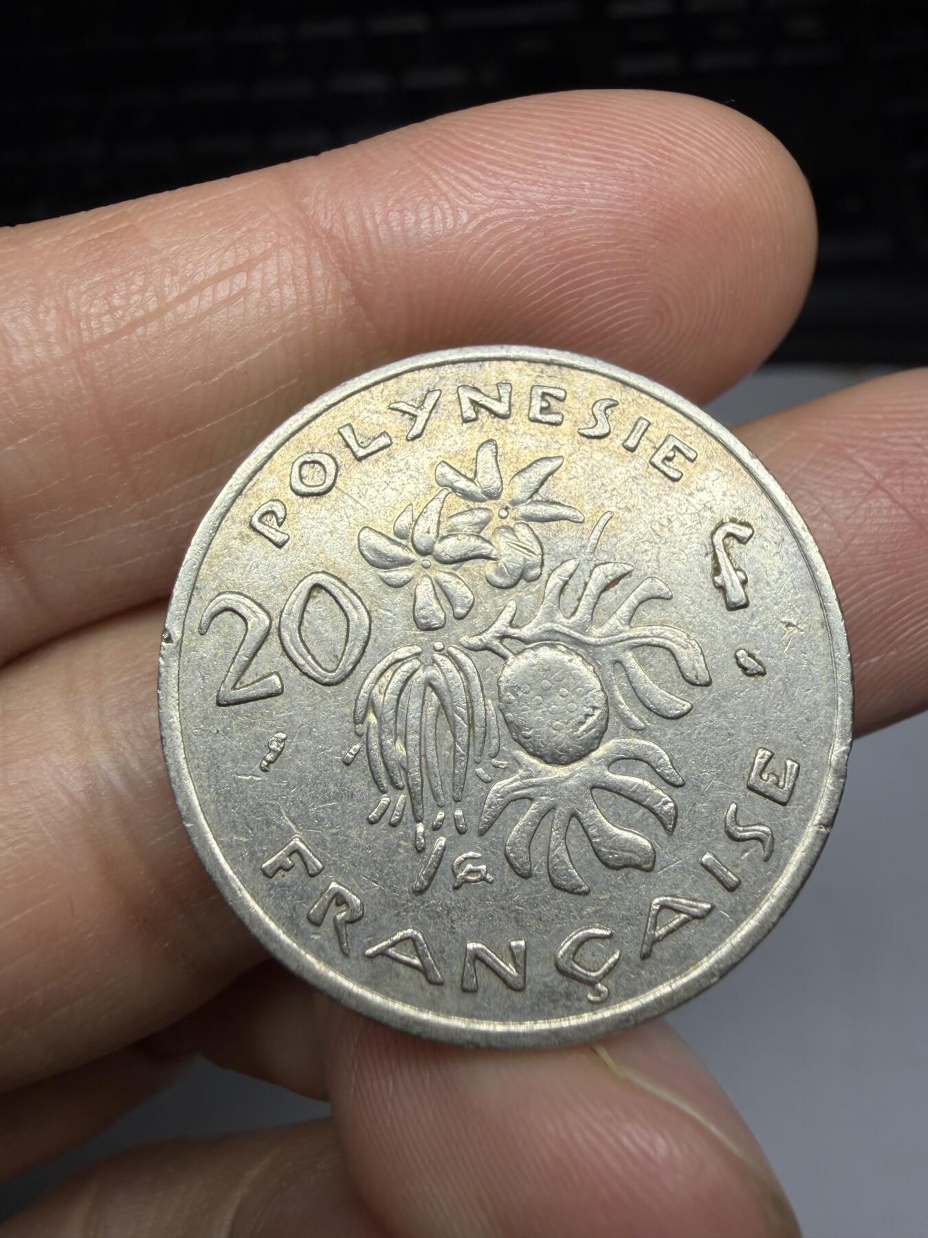 2026年集古藏今外币拍卖第二期-第9场—（总第309拍），可以寄存60天，满160元包邮。 1972年法属新喀里多尼亚20法郎