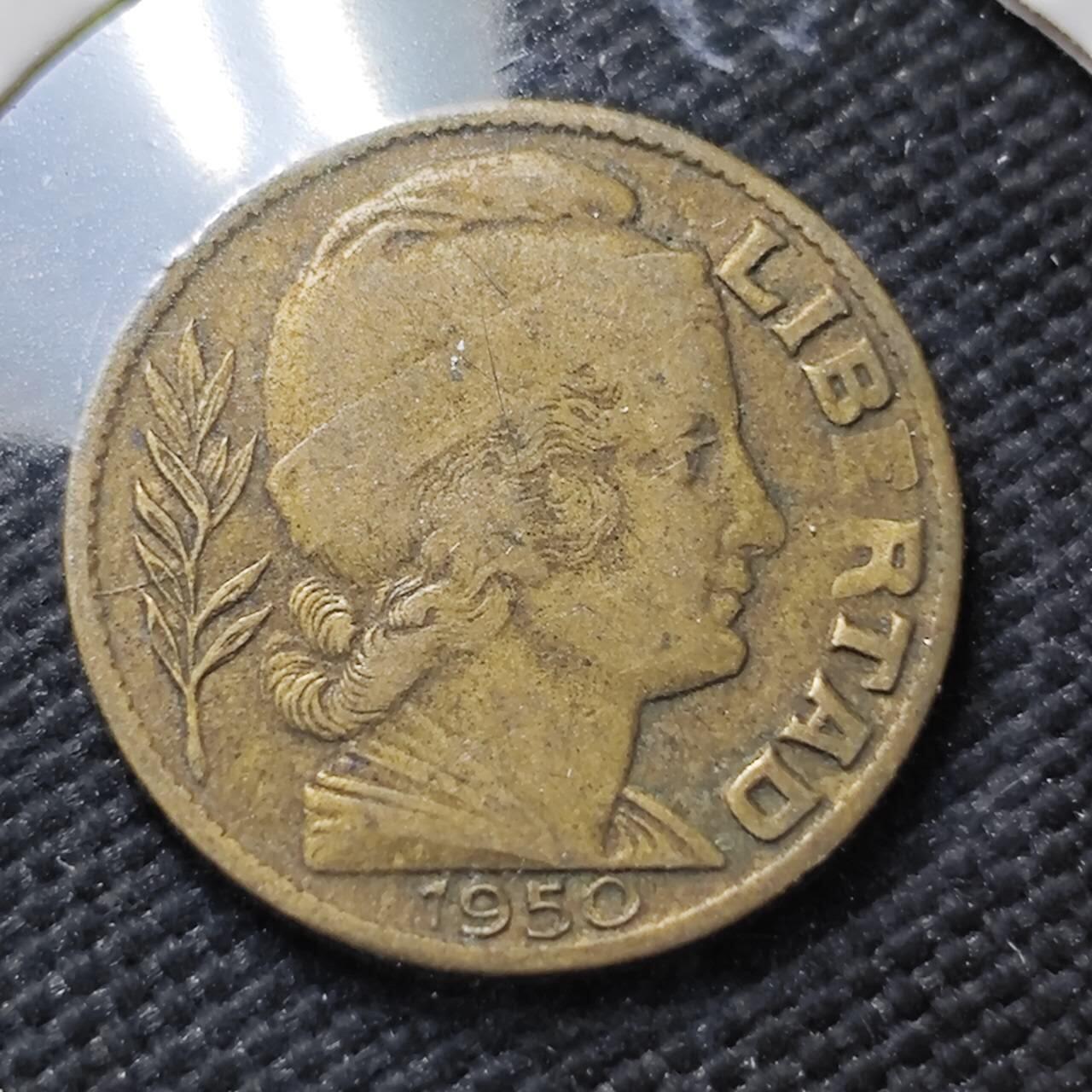 KK钱币收藏小铺  第396期  2月预留时间 周末发货 1958 阿根廷5分铜币