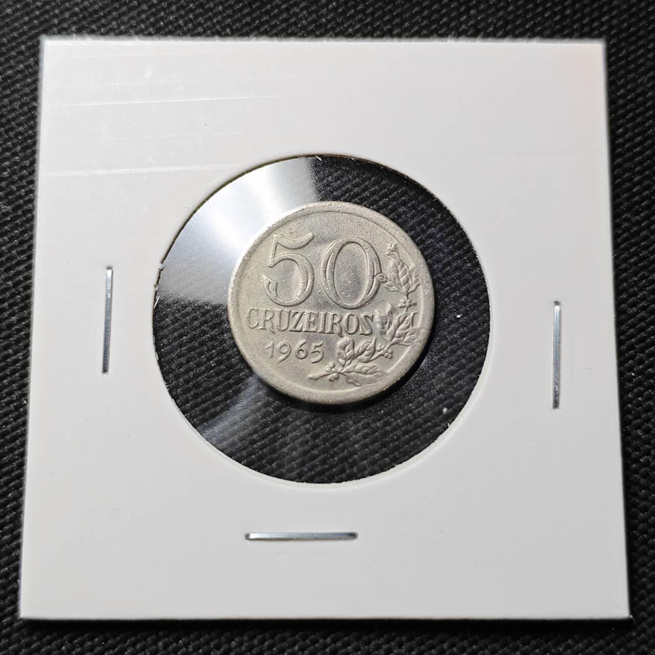 KK钱币收藏小铺  第396期  2月预留时间 周末发货  1965巴西50分