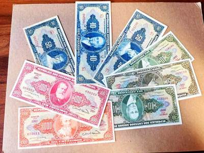 【Blue Auction】世界纸币精拍第788期——18级TOP拍卖/信誉/品质/专业/高效💫 - 【一组8张 含手签版】巴西 10-1000克鲁塞罗 设计精美 品相如图