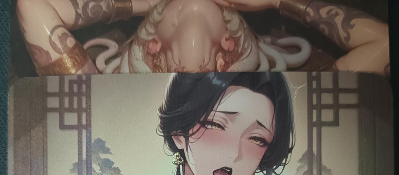 花开卡拍第61期（3月7号周六截拍，品控勿拍!!!拍品不寄存，运费5元（新疆需补运费差价或顺丰到付），自制卡难免瑕疵，可能存在轻微撞角爆边等出厂瑕疵，品控介意勿拍！） 墨卡文创 单卡 2张 艺术卡 彩闪