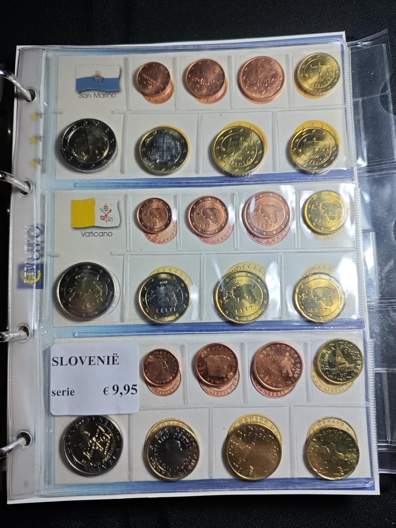 KK钱币收藏小铺   套币 批量/好品散币专场 2月预留时间 周末发货  欧元大小面值好品套币 含15个国家 含少见国家圣马力诺，爱沙尼亚，斯洛文尼亚欧元