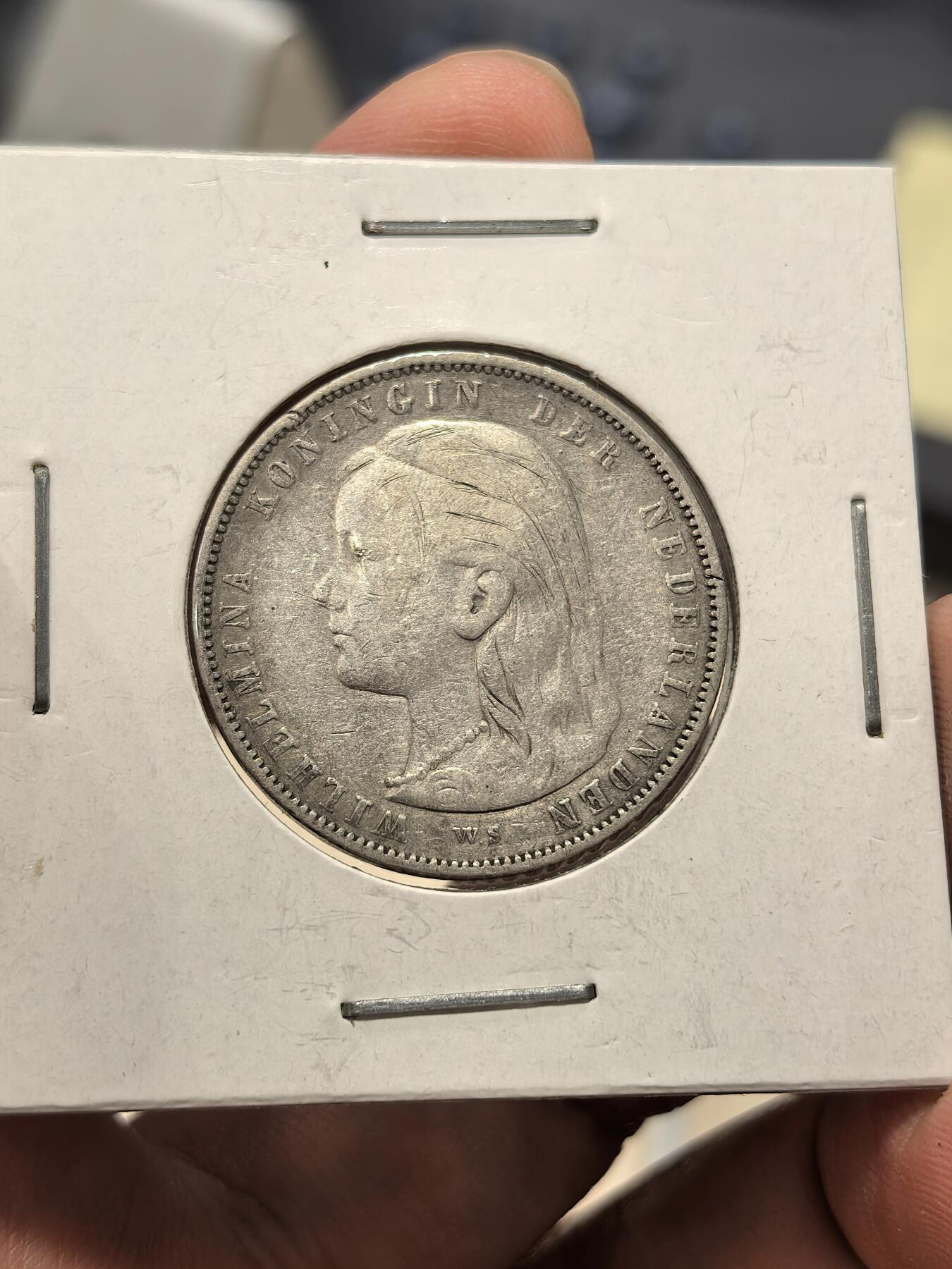 博洋堂世界钱币拍卖第162期（全场包邮） 荷兰1892年1盾银币