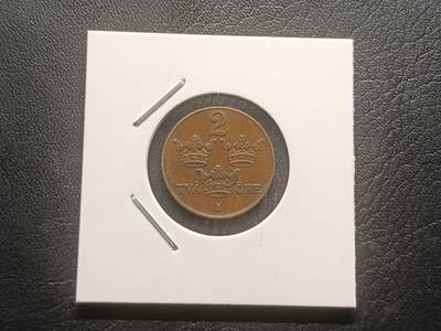 荟藏特别场次第三期——“社长的钢蹦堆” - 瑞典1935年2欧尔 青铜版 古斯塔夫五世 早期品种