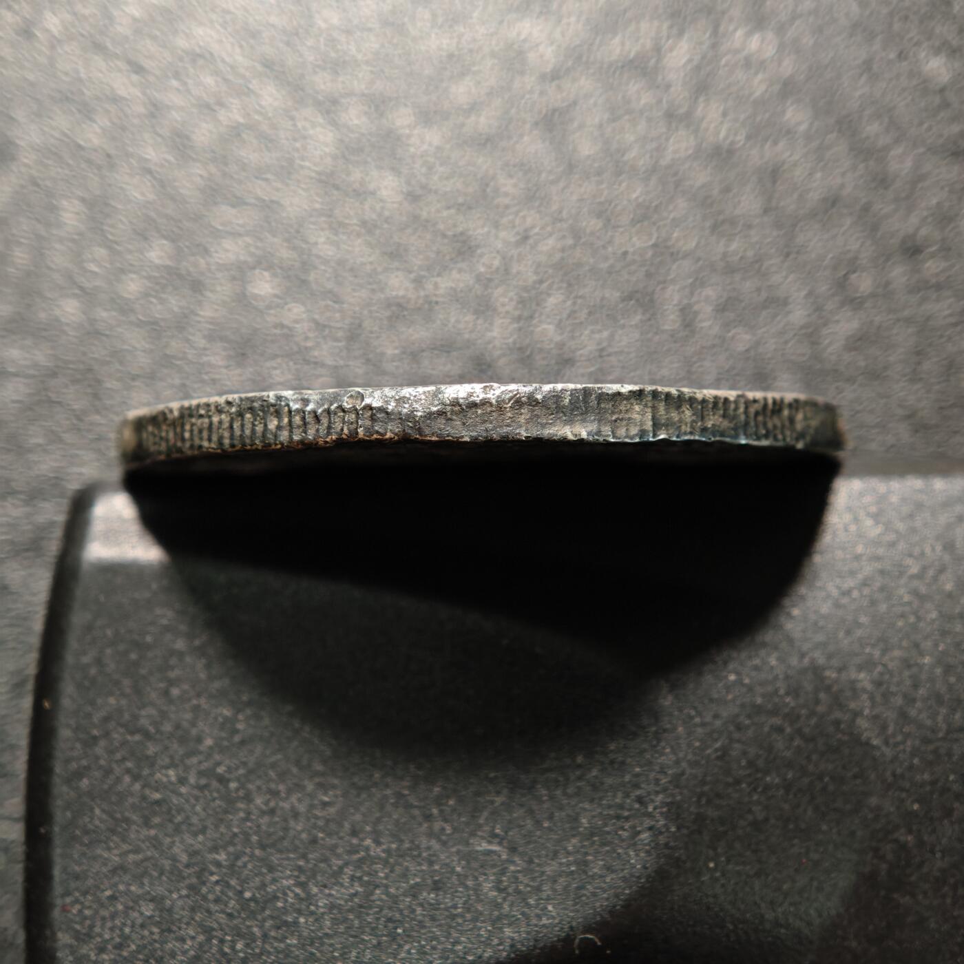 【德藏】世界币章拍卖第167期（拍品征集中~欢迎藏友联系） 1904年 英属海峡殖民地爱德华七世壹圆银币 900银 有戳 直径约：37.2mm；重约：25.6g