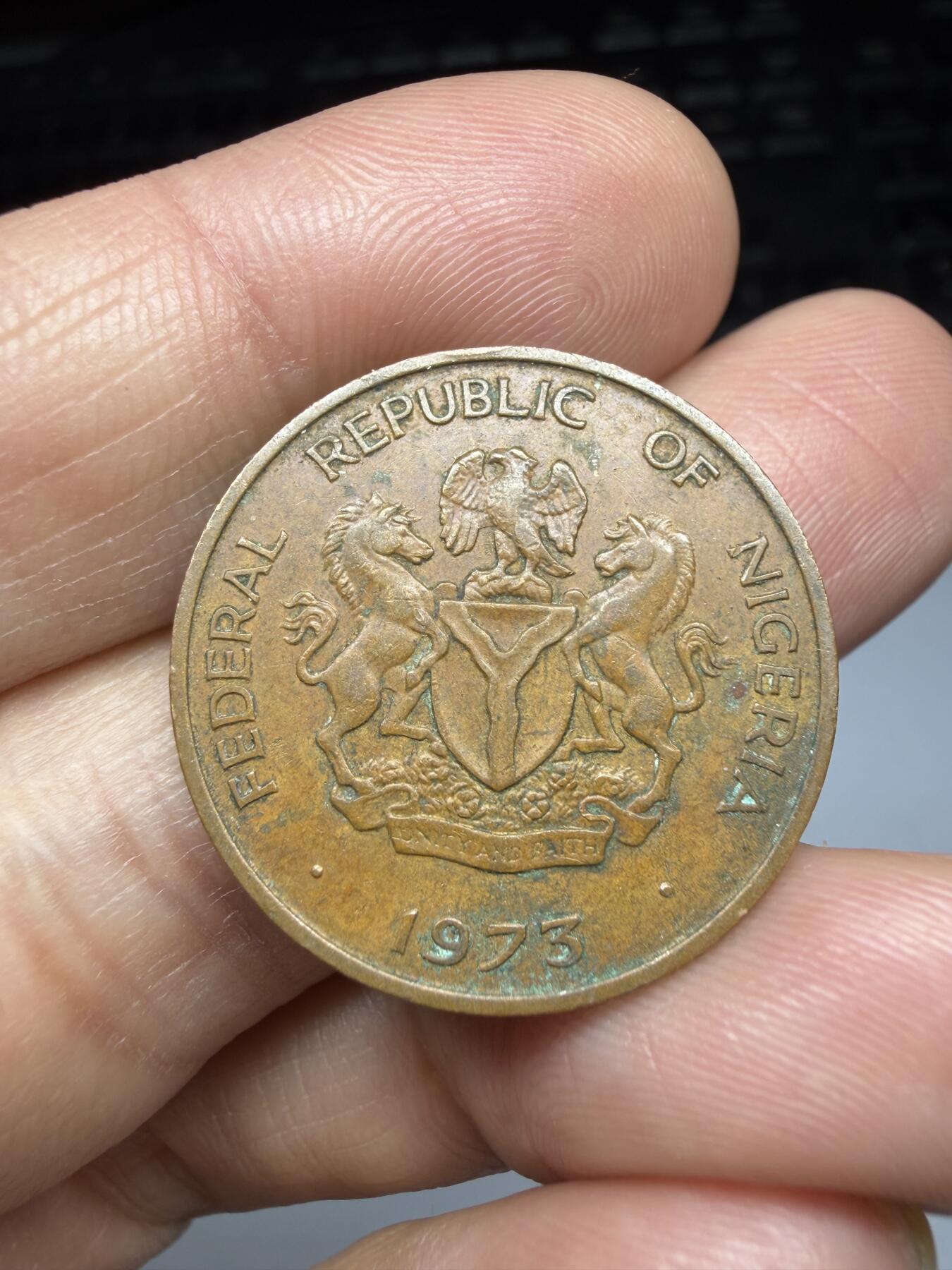 2026年集古藏今外币拍卖第二期-第9场—（总第309拍），可以寄存60天，满160元包邮。 1973年尼日利亚1考包