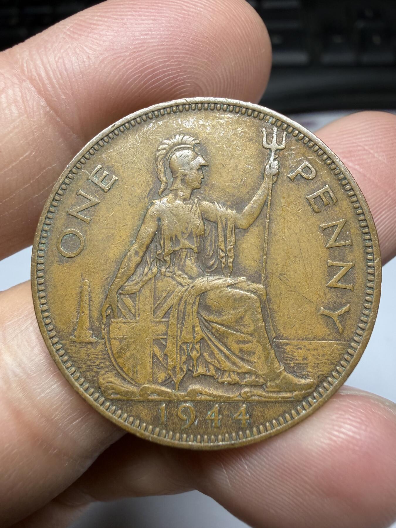 2026年集古藏今外币拍卖第二期-第9场—（总第309拍），可以寄存60天，满160元包邮。 1944年英国一便士