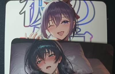 花开卡拍第61期（3月7号周六截拍，品控勿拍!!!拍品不寄存，运费5元（新疆需补运费差价或顺丰到付），自制卡难免瑕疵，可能存在轻微撞角爆边等出厂瑕疵，品控介意勿拍！） - 墨卡文创 单卡 2张 艺术卡 彩闪