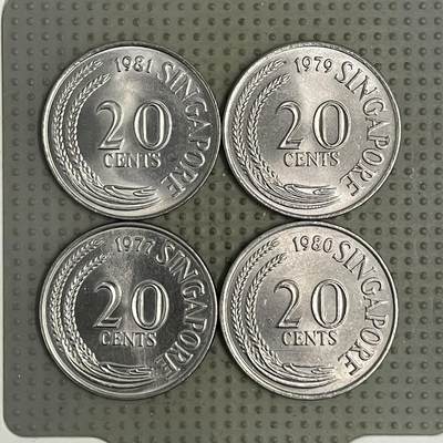 2026年第28场各国散币拍卖（总第178场） - 新加坡20分4枚