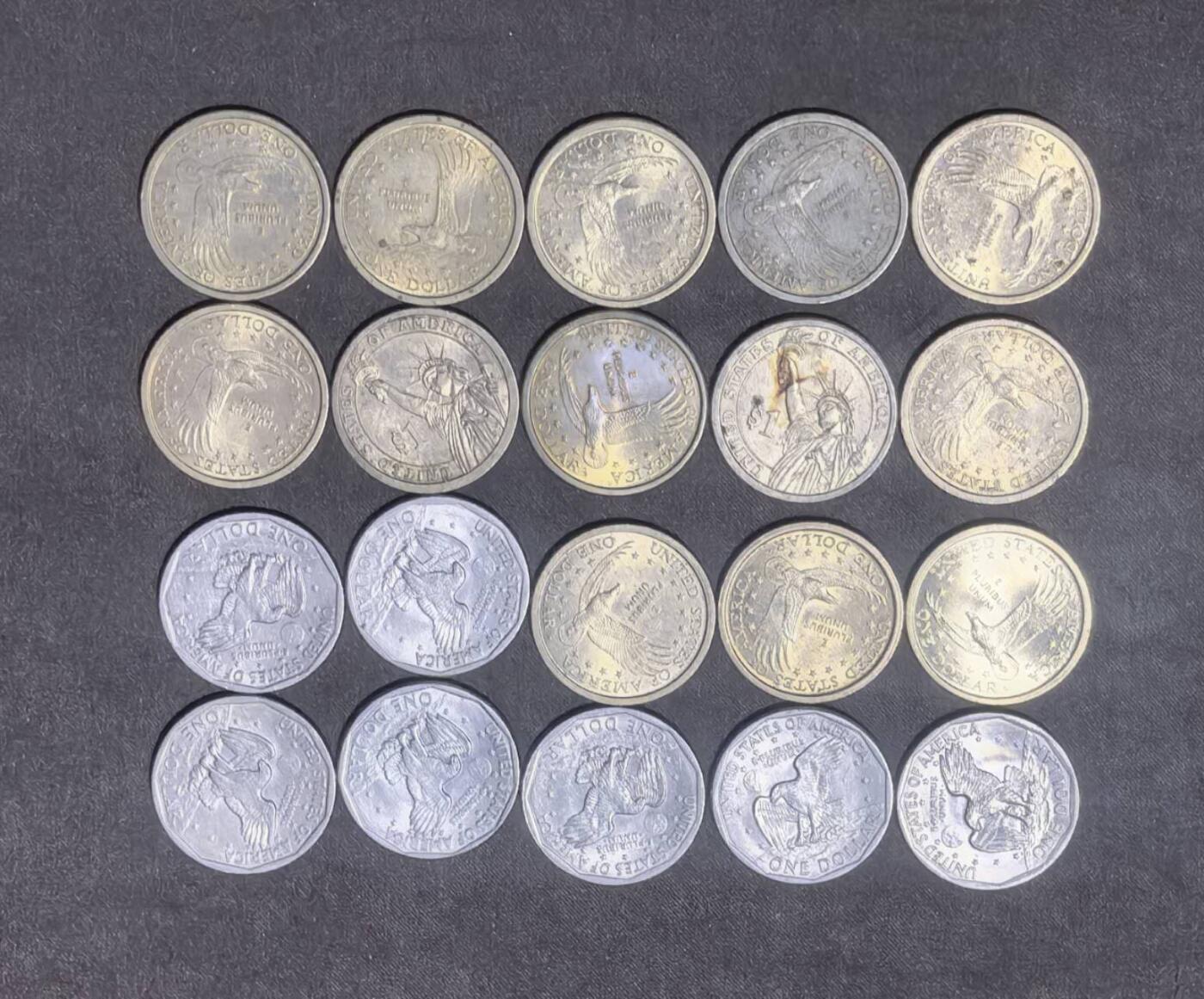 北京马甸外国币专卖第148期，外国币，中国早期纪念币专场，陆续上拍，欢迎关注 1美元20枚，流通品