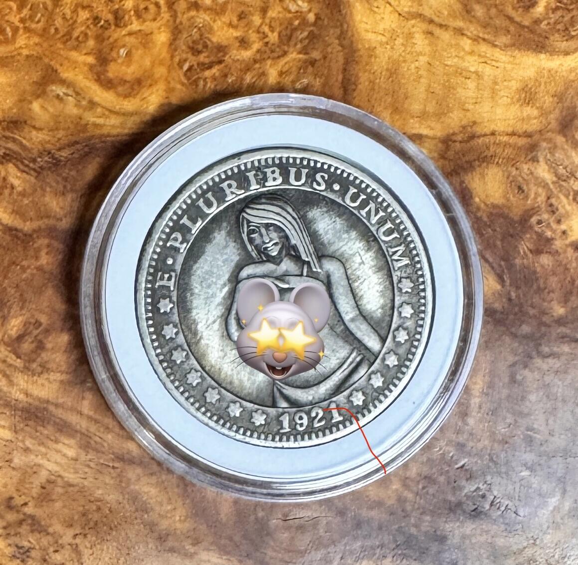 得物收藏 Chase Auction 第36期 - - 外钞、银元、民国钞和人民币混合场！（更新中） 美国风情银币，重23克，含银量70%！23*0.7*20=322！