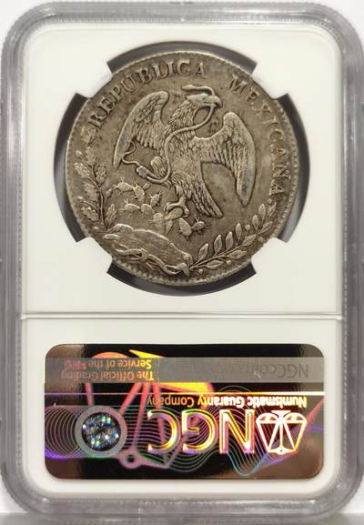 博洋堂世界钱币拍卖第162期（全场包邮） NGC XF45 墨西哥1858MO FH版中期花边鹰洋 原味好状态