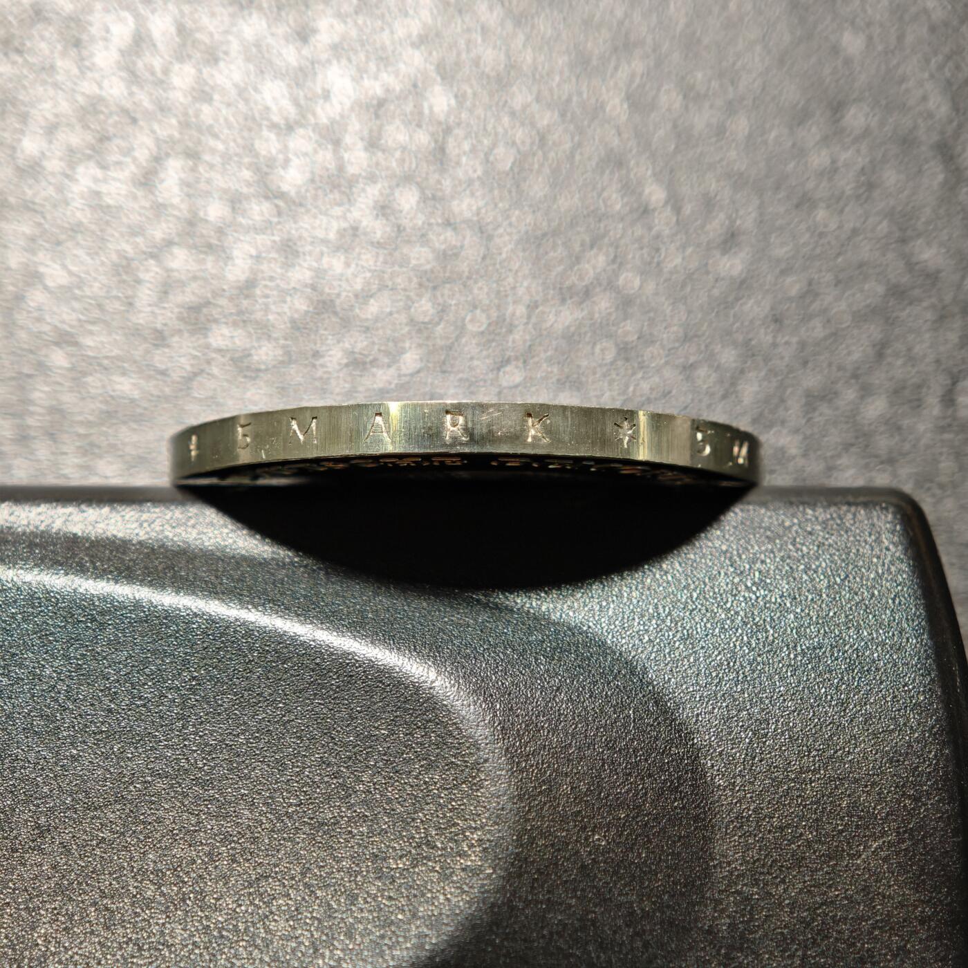 【德藏】世界币章拍卖第167期（拍品征集中~欢迎藏友联系） 1978年 东德诗人弗里德里希·戈特利布·克洛普斯托克逝世175周年5马克纪念镍币 直径约：29mm；重约：12.1g