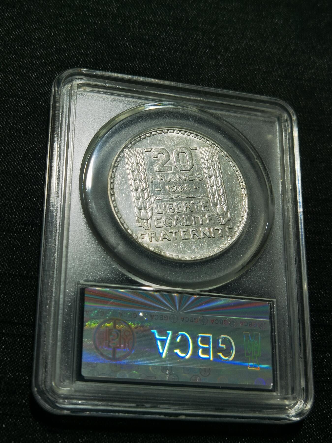 天下钱庄专场欢迎参拍 法国自由女神20法郎银币