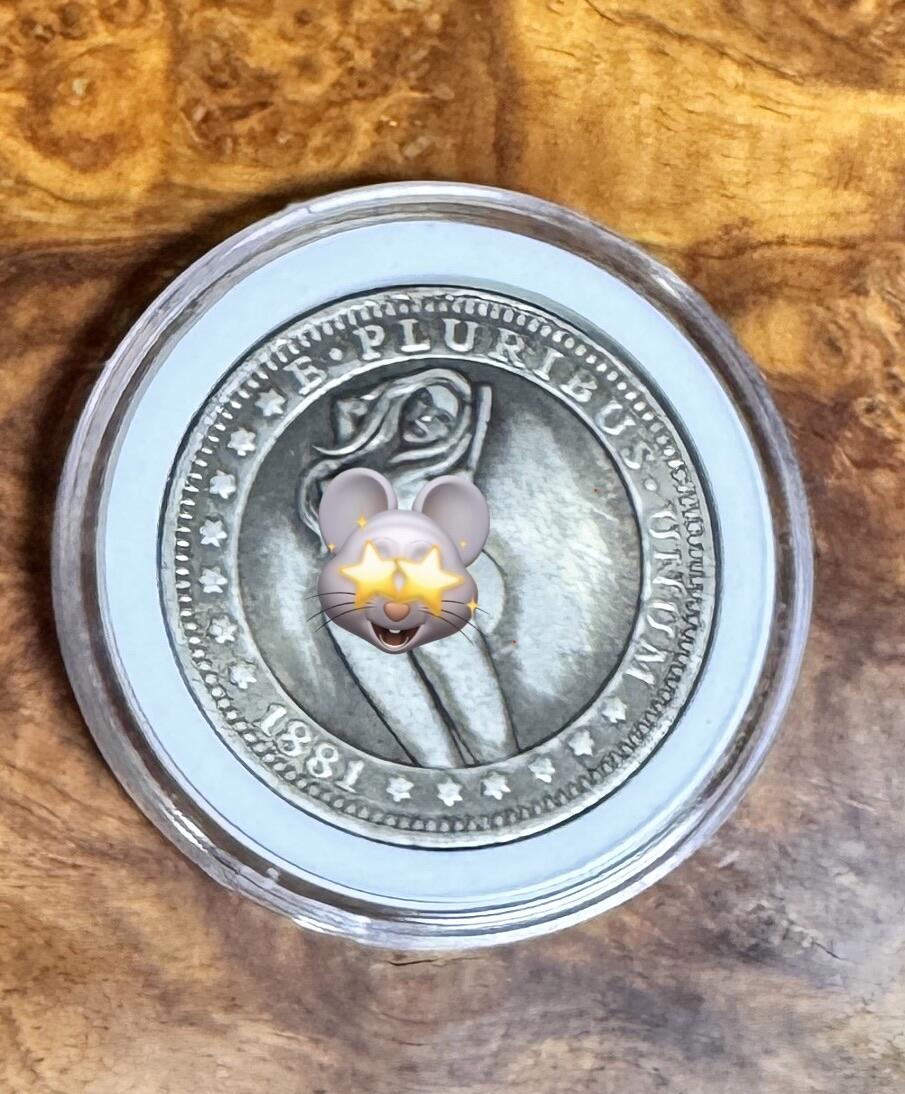 得物收藏 Chase Auction 第36期 - - 外钞、银元、民国钞和人民币混合场！（更新中） 美国风情银币，重23克，含银量70%！23*0.7*20=322！